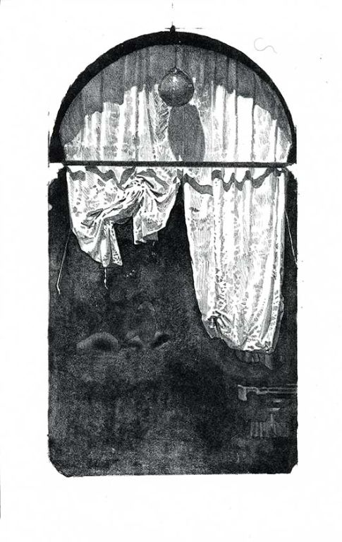 Lithographie d'Alain Ménégon Venezia Drapé 3