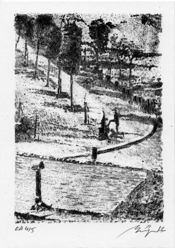 Lithographie Alain Ménégon Homme