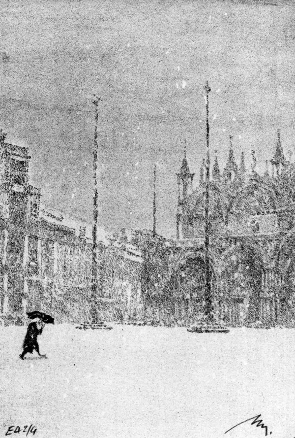 Lithographie Alain Ménégon Venise