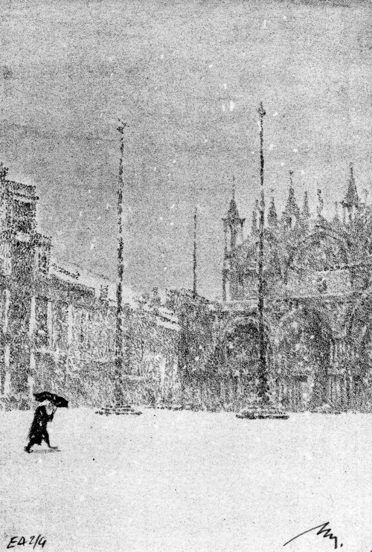 Lithographie Alain Ménégon Venise