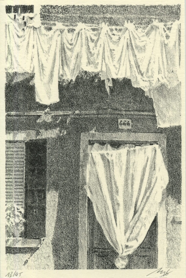Lithographie Alain Ménégon Venise