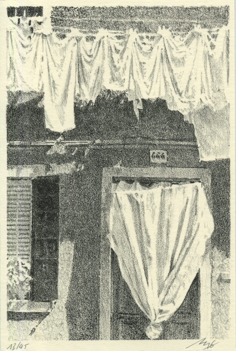 Lithographie Alain Ménégon Venise
