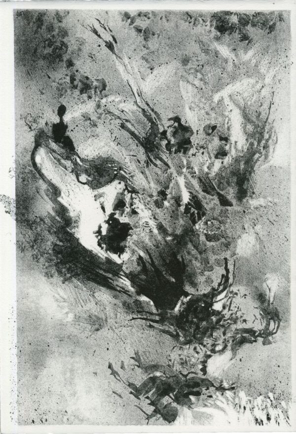 Lithographie Alain Ménégon Abstrait