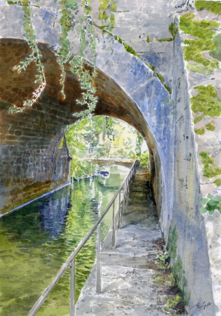 Aquarelle Alain Ménégon Tunnel 600