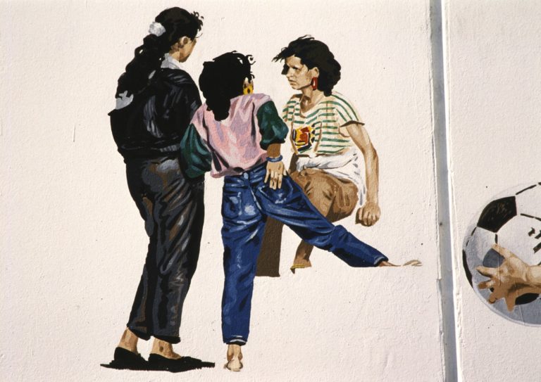 Décoration peinture Alain Ménégon Planoise 3 filles