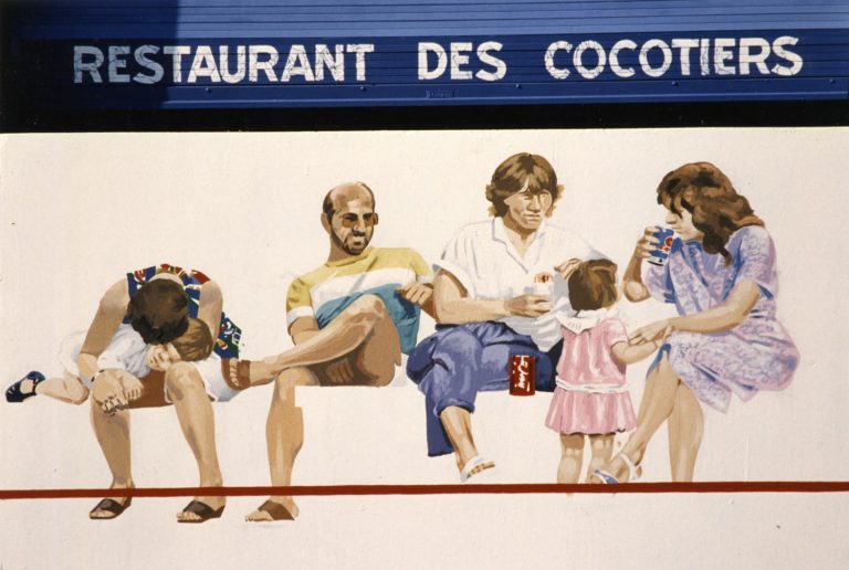Décoration peinture Alain Ménégon Planoise cocotiers