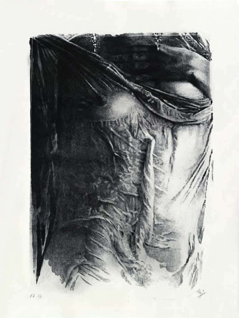 Lithographie Alain Ménégon Boud