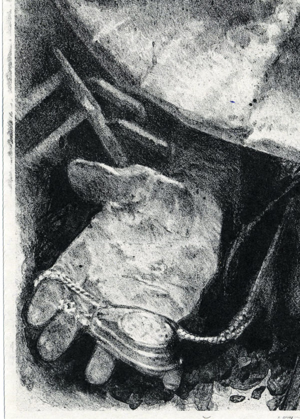 Lithographie Alain Ménégon Ferroviaire