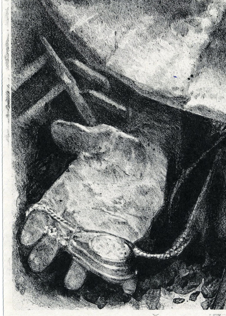 Lithographie Alain Ménégon Ferroviaire