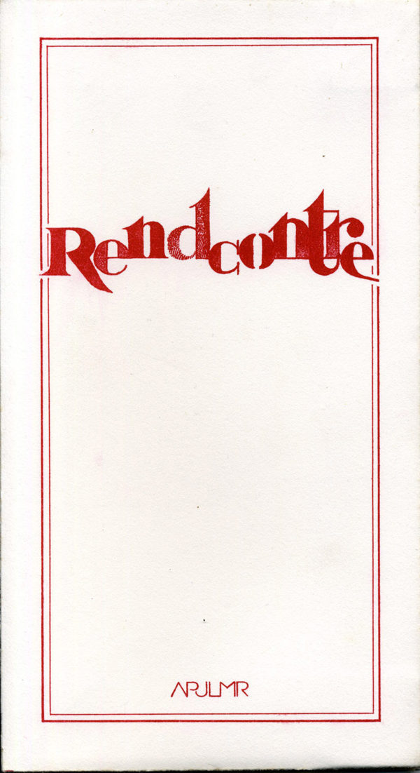 Lithographie Alain Ménégon Rencontre Couverture