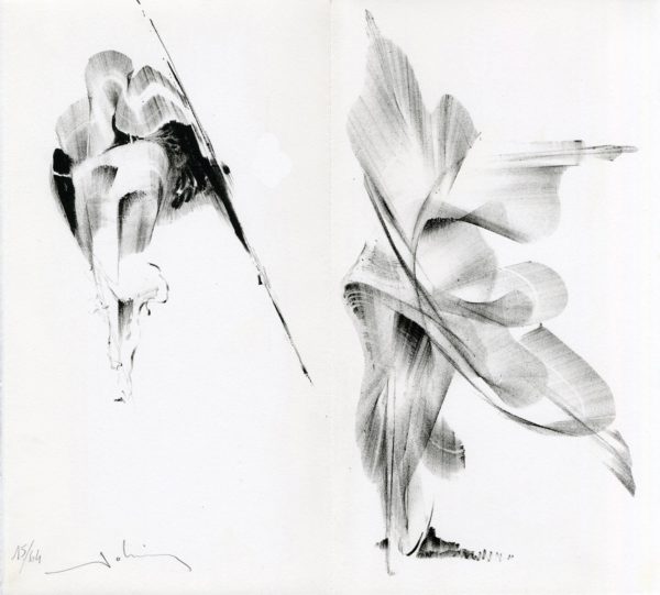 Lithographie Alain Ménégon Rencontre Jobin