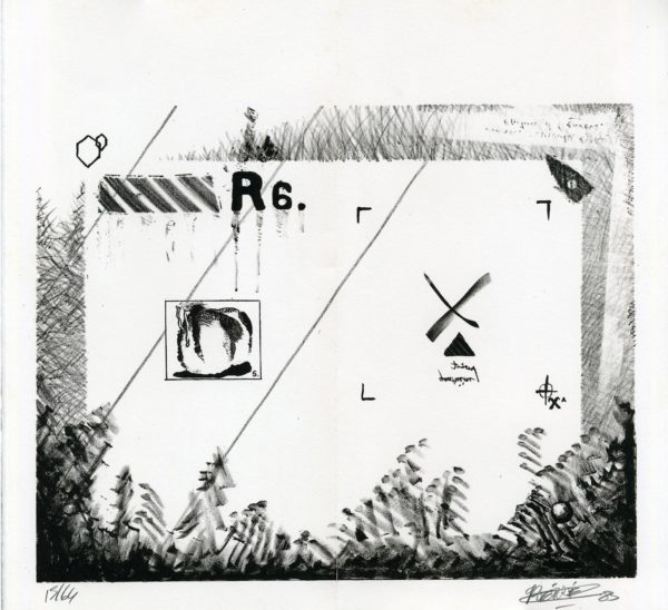 Lithographie Alain Ménégon Rencontre Retore