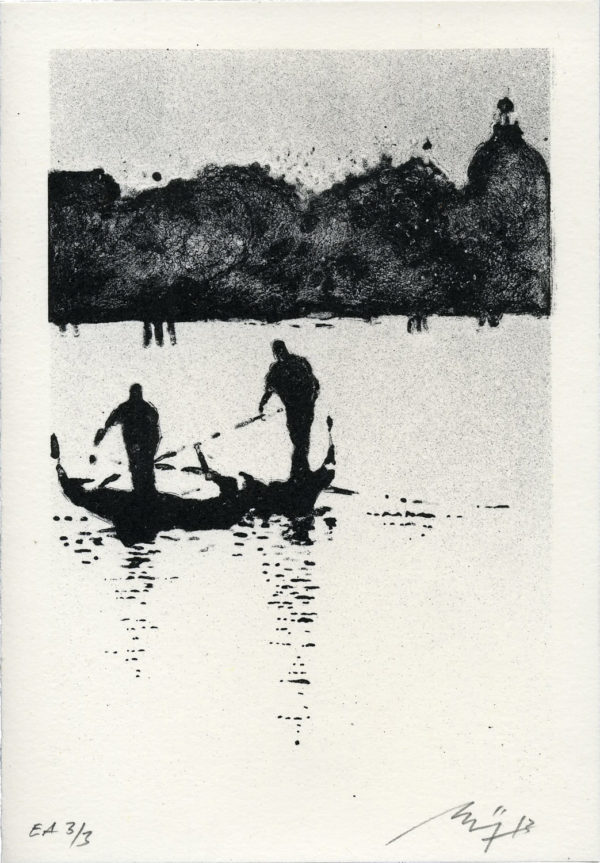 Lithographie Alain Ménégon Venise