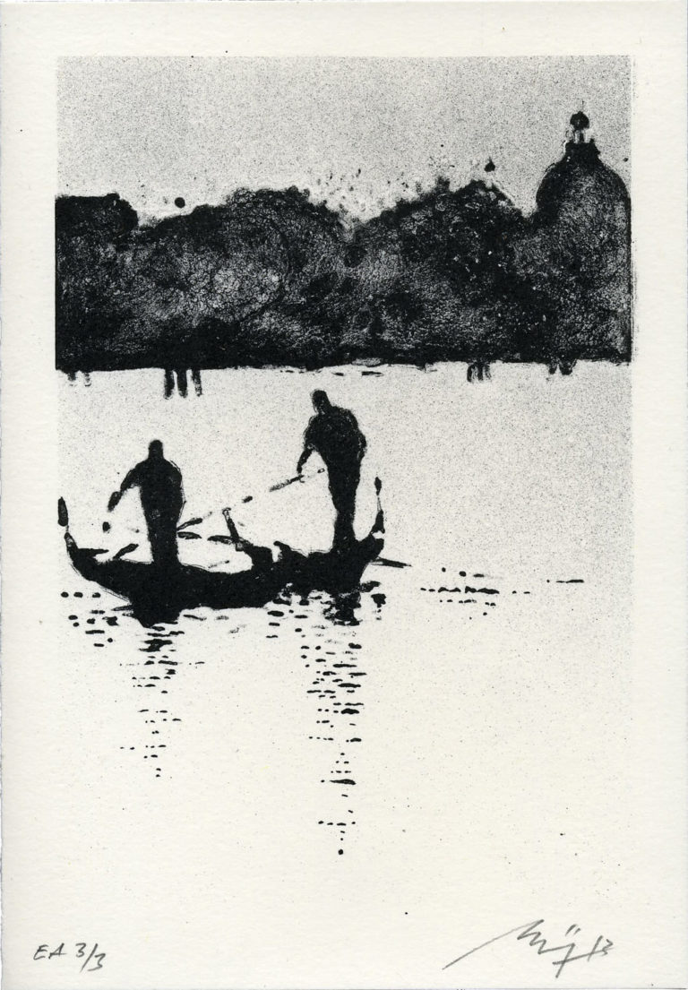 Lithographie Alain Ménégon Venise